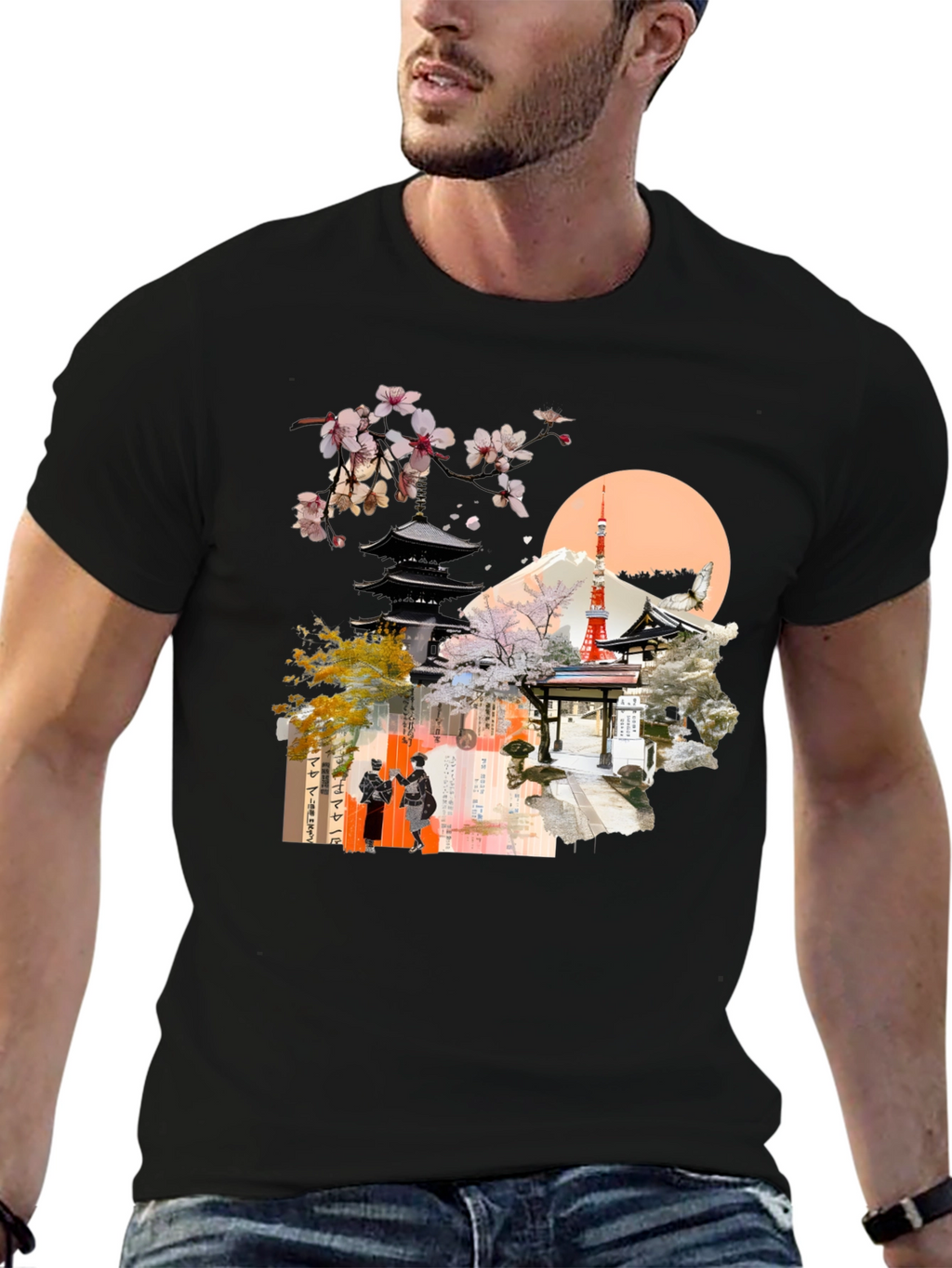 Japanese Inspired Graphic Print Tee