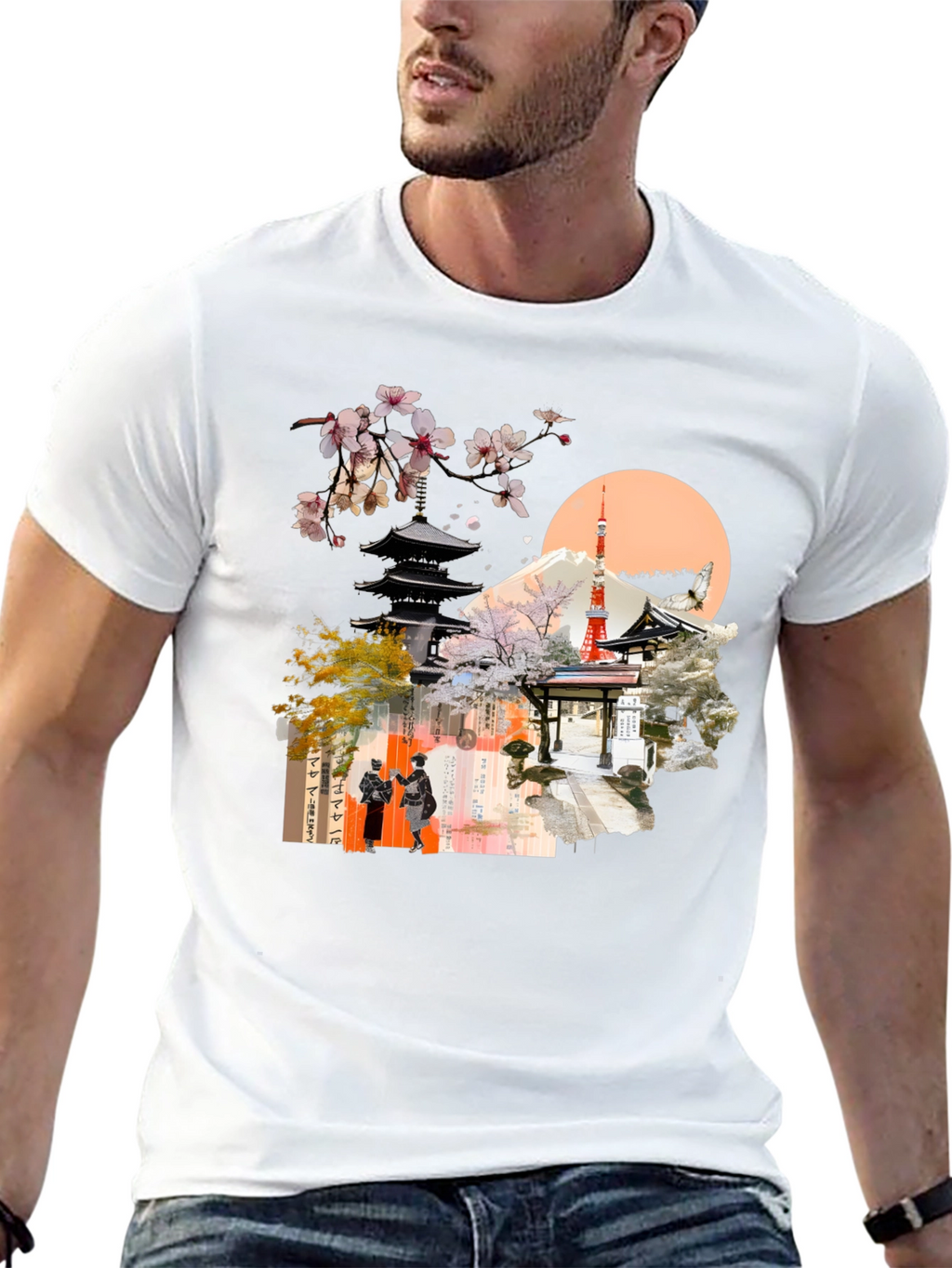 Japanese Inspired Graphic Print Tee