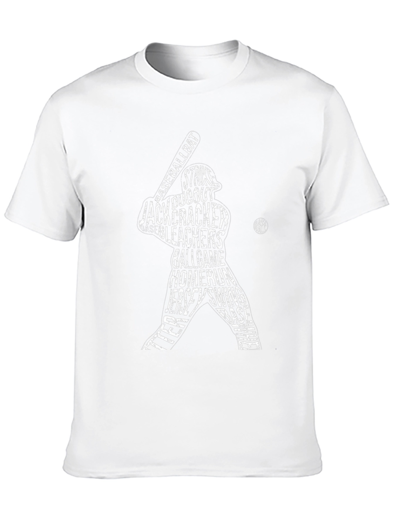 Baseball Word Art Graphic T-Shirt