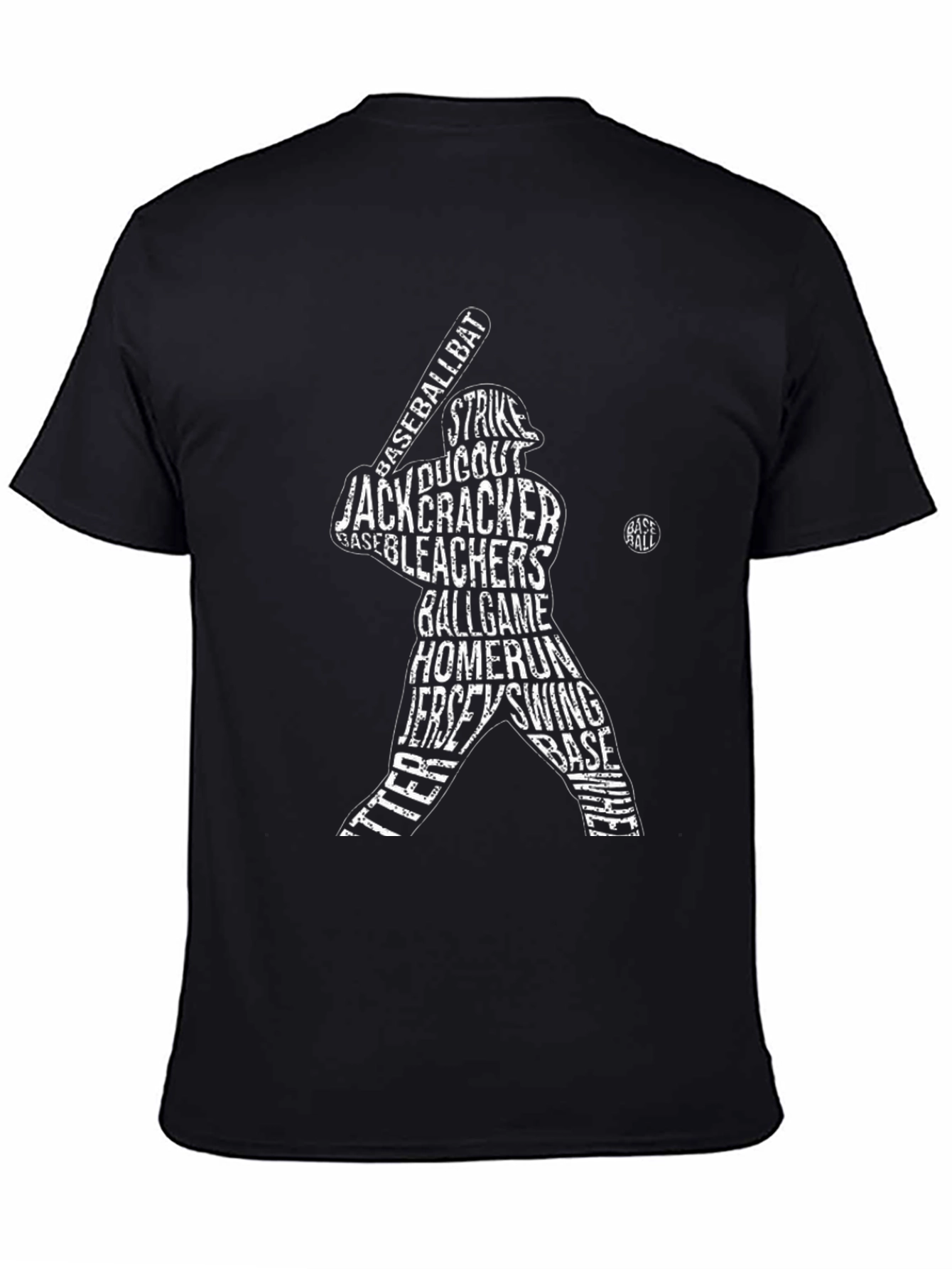 Baseball Word Art Graphic T-Shirt
