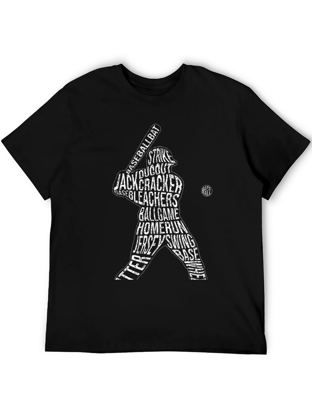 Baseball Word Art Graphic T-Shirt