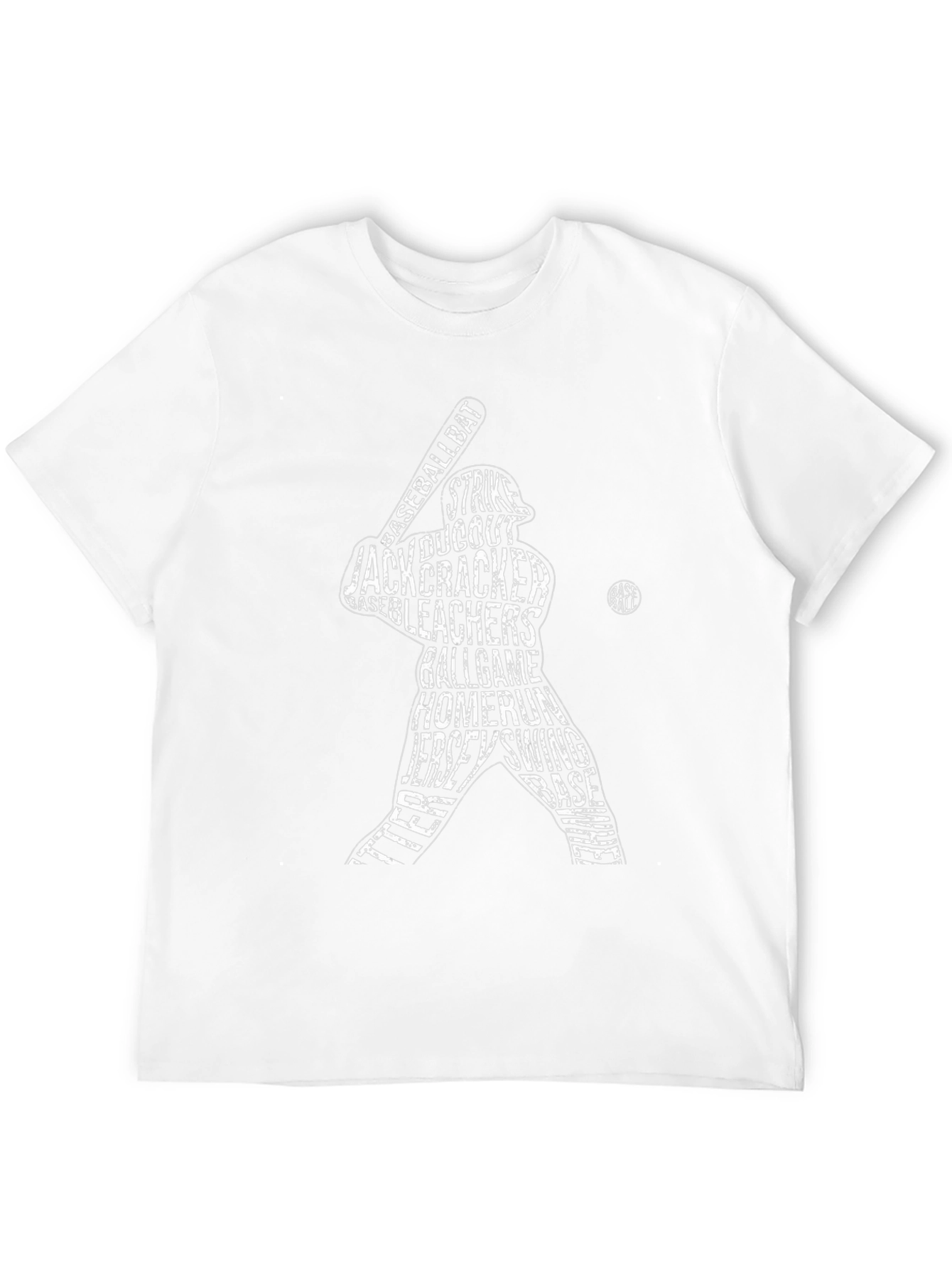 Baseball Word Art Graphic T-Shirt