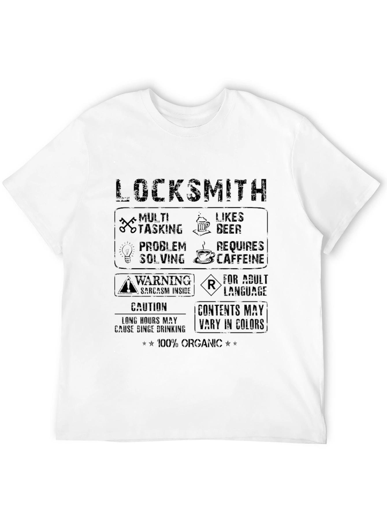 Locksmith Humor Graphic T-Shirt