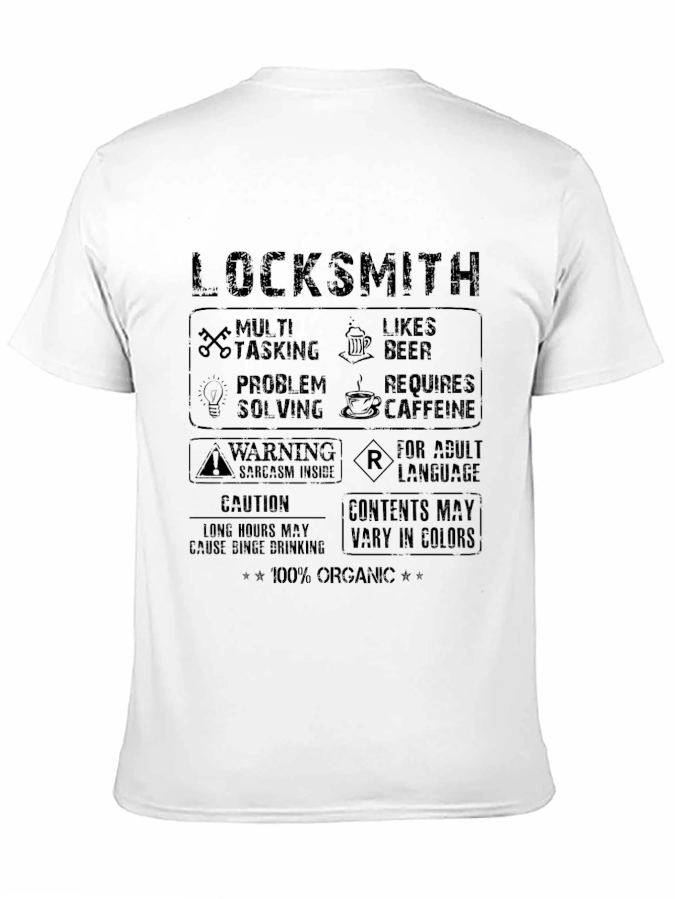 Locksmith Humor Graphic T-Shirt