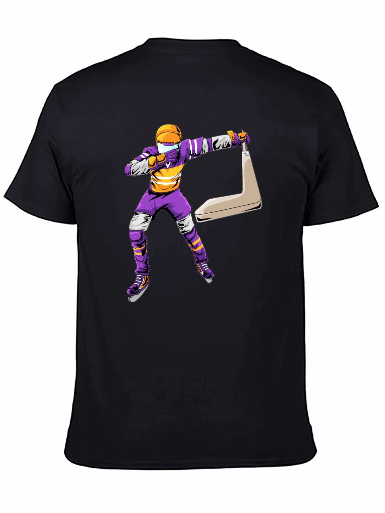 Dabbing Hockey Player Graphic Tee