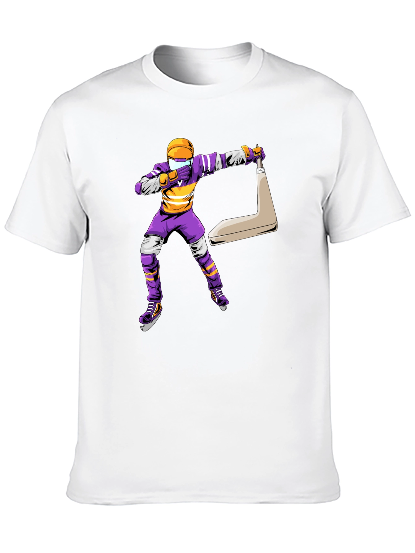 Dabbing Hockey Player Graphic Tee