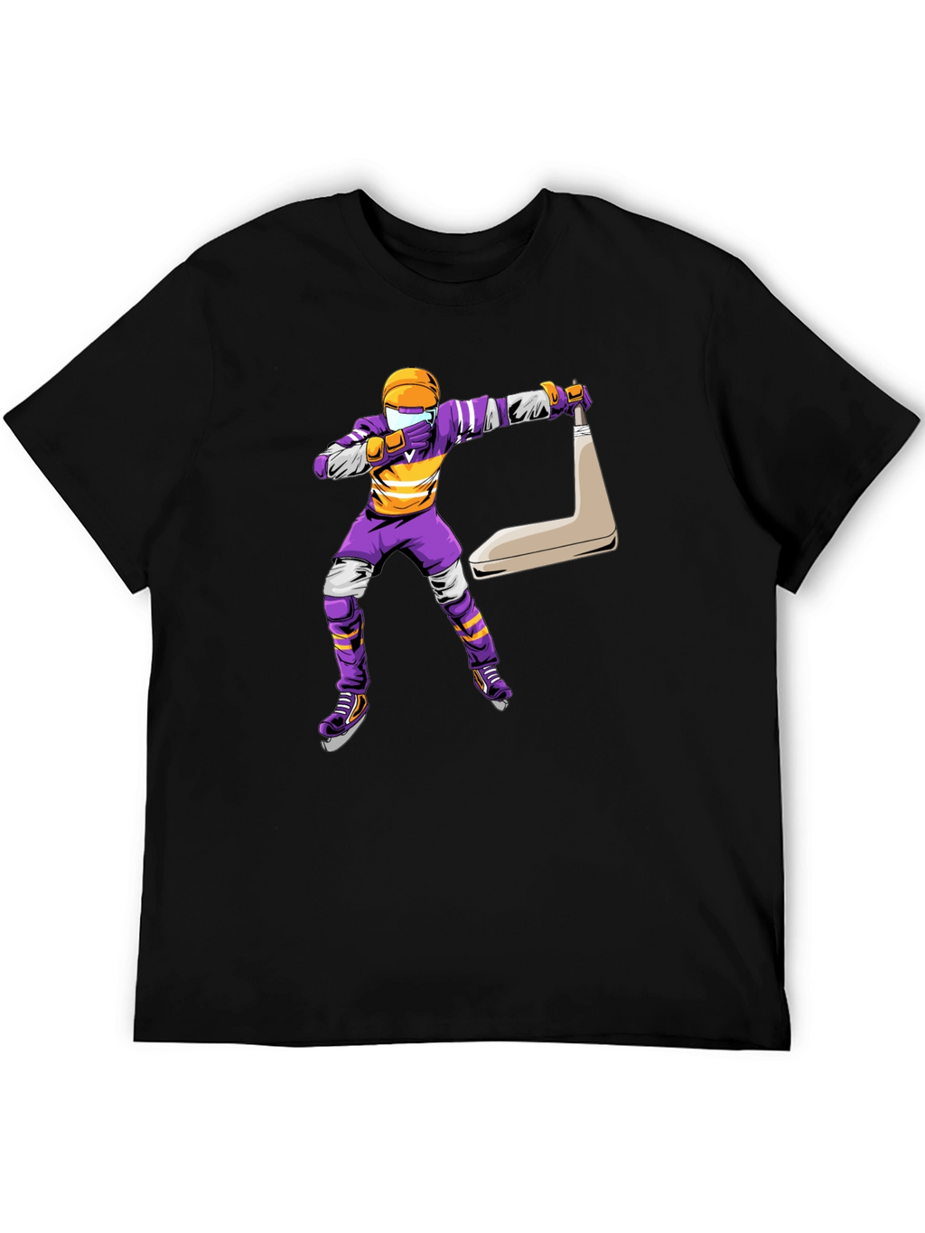 Dabbing Hockey Player Graphic Tee
