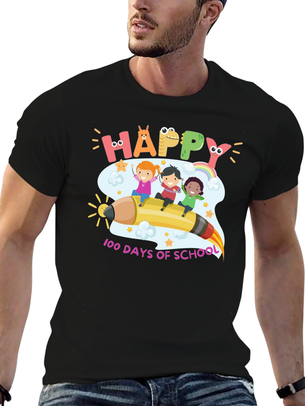 Happy 100 Days of School T-Shirt
