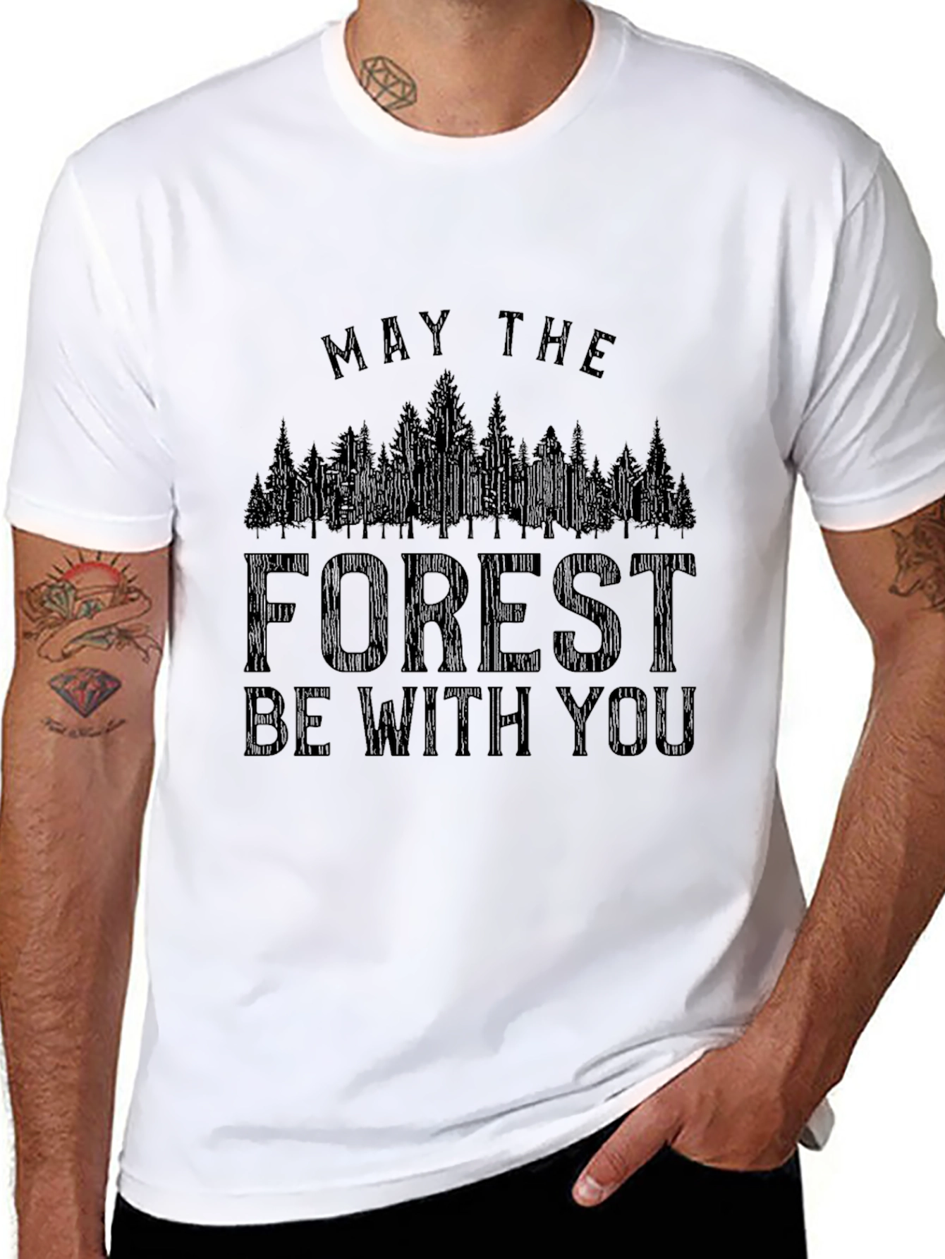 May the Forest Be With You Graphic T-Shirt