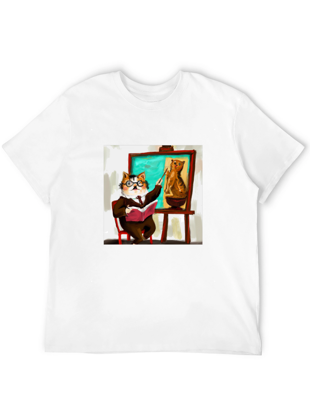 Professor Cat T-Shirt - Funny Feline Teacher Design