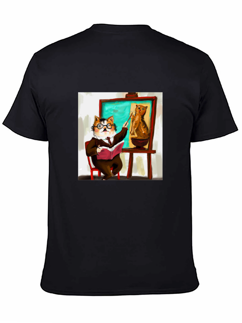Professor Cat T-Shirt - Funny Feline Teacher Design