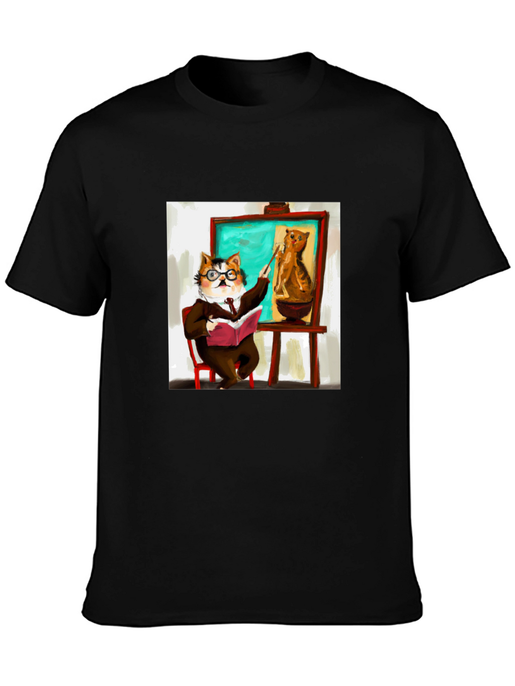 Professor Cat T-Shirt - Funny Feline Teacher Design