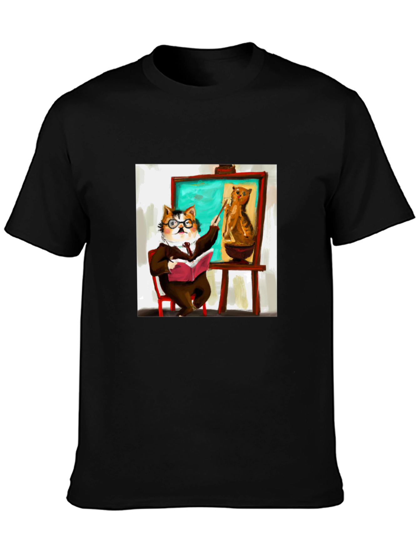 Professor Cat T-Shirt - Funny Feline Teacher Design