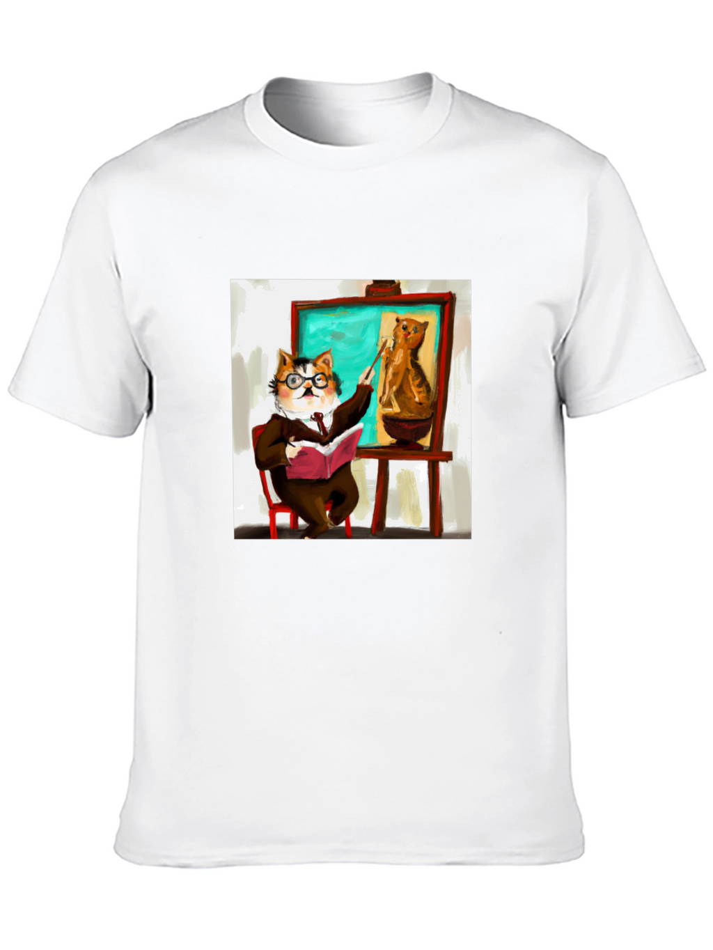 Professor Cat T-Shirt - Funny Feline Teacher Design