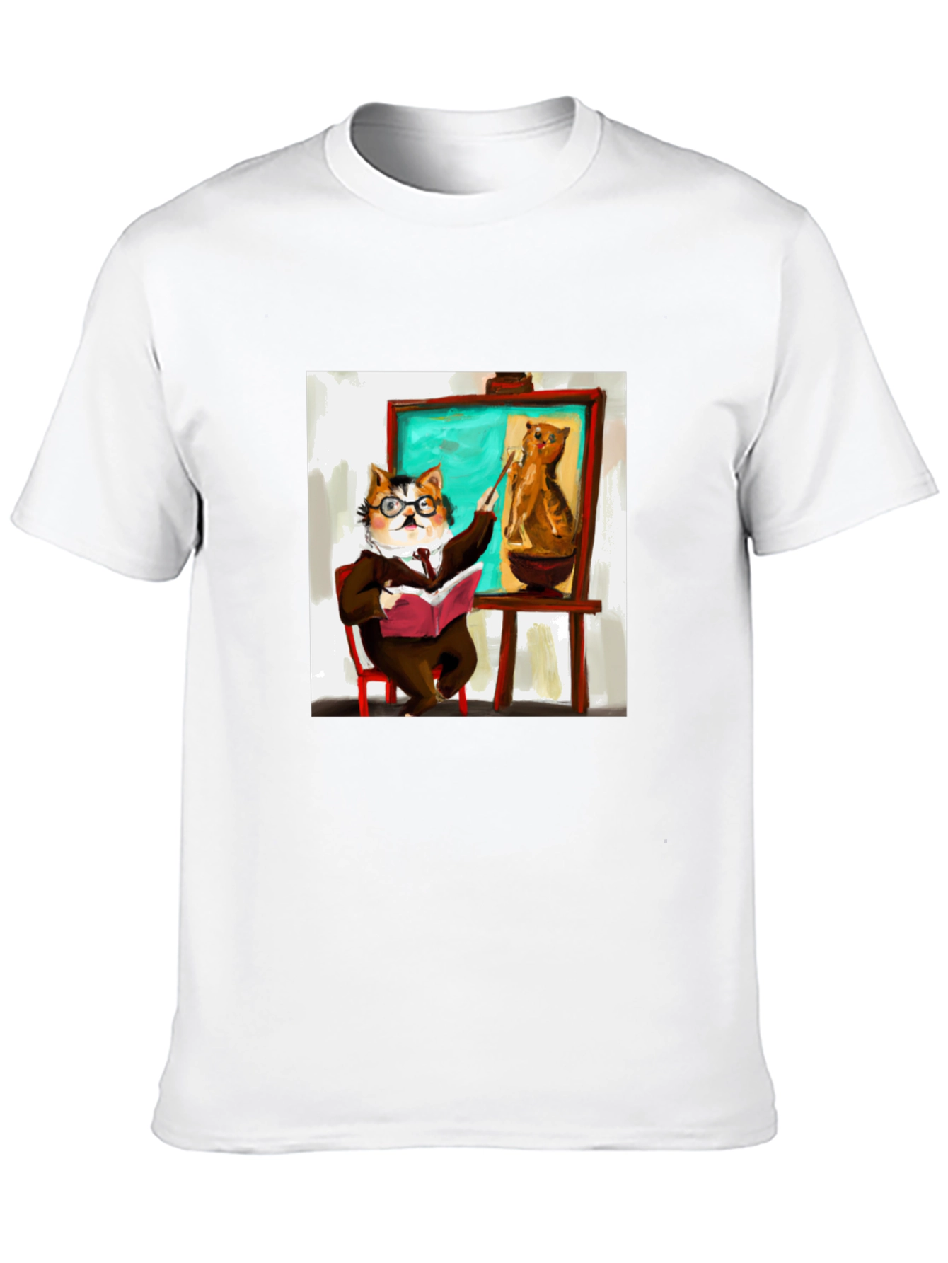 Professor Cat T-Shirt - Funny Feline Teacher Design