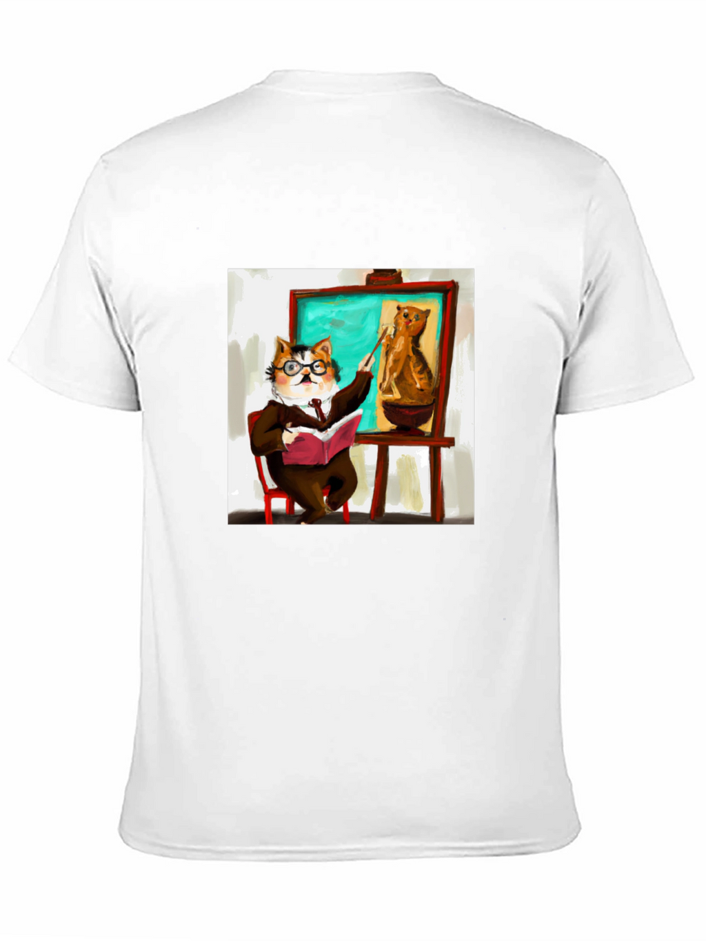 Professor Cat T-Shirt - Funny Feline Teacher Design