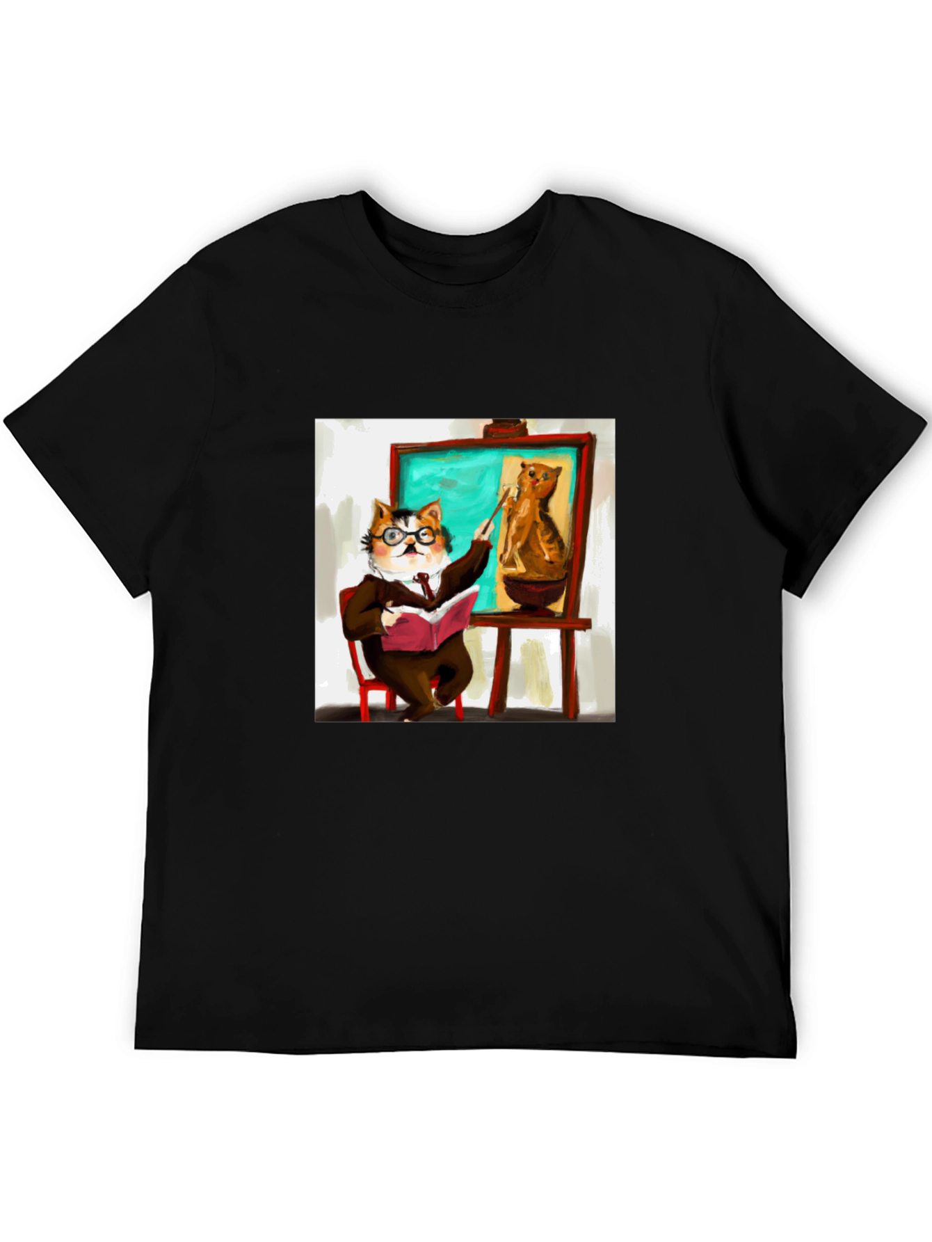 Professor Cat T-Shirt - Funny Feline Teacher Design