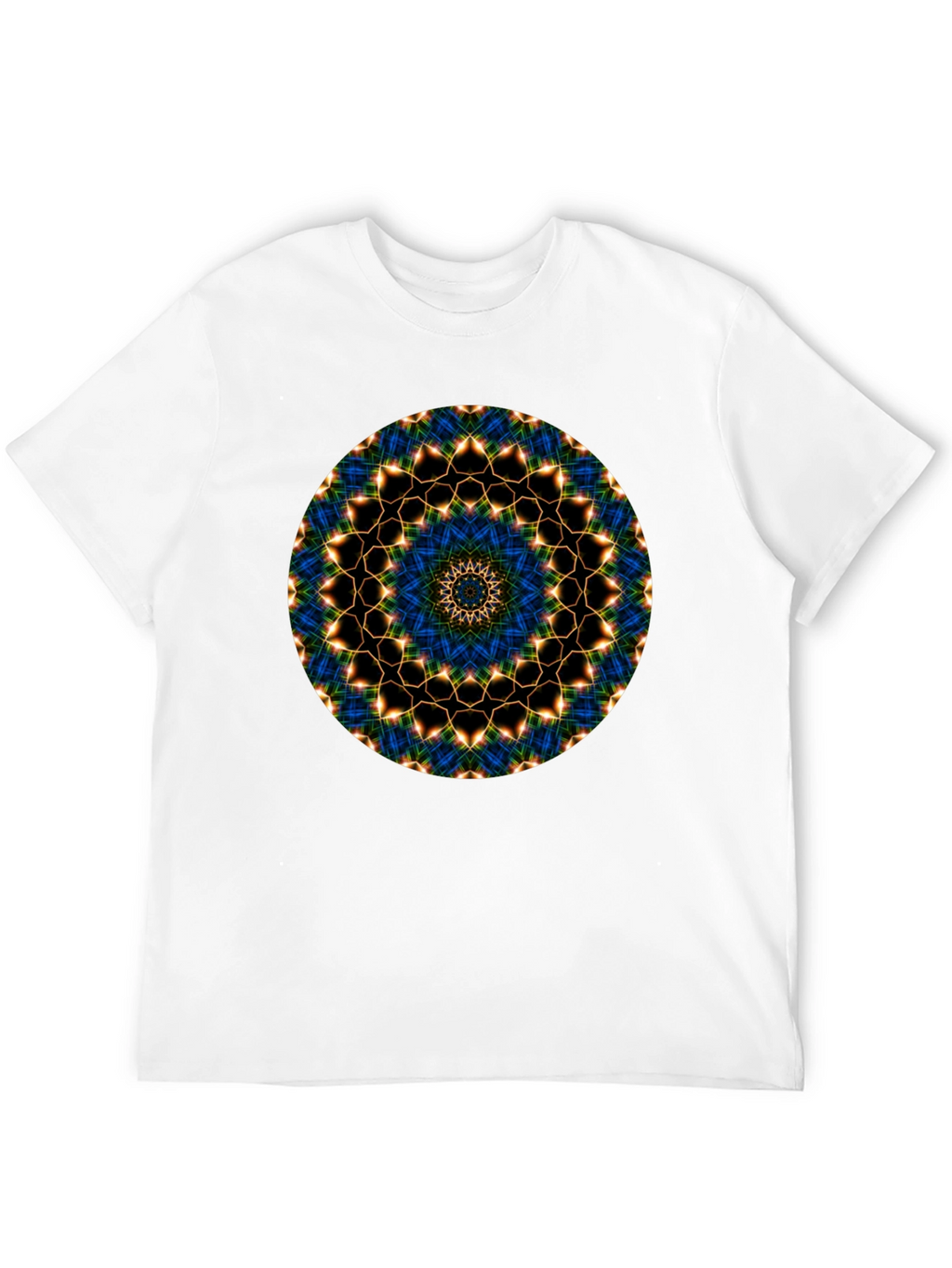 Mandala Graphic Tee - Black Cotton Blend