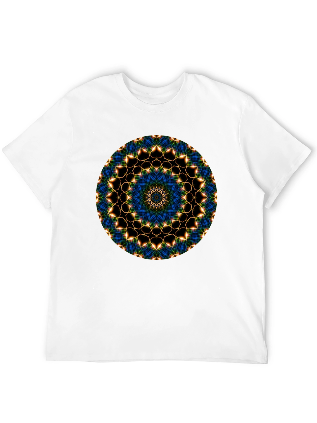 Mandala Graphic Tee - Black Cotton Blend
