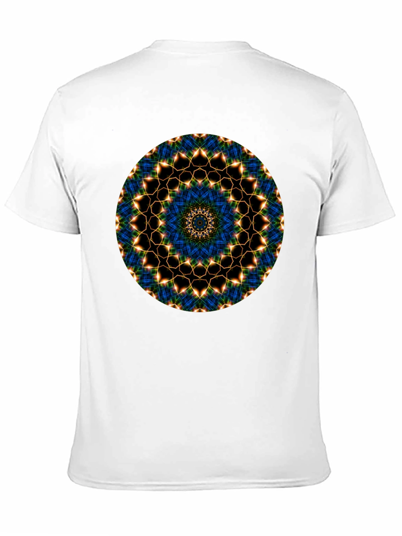 Mandala Graphic Tee - Black Cotton Blend