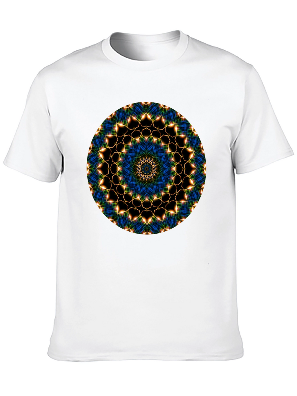 Mandala Graphic Tee - Black Cotton Blend