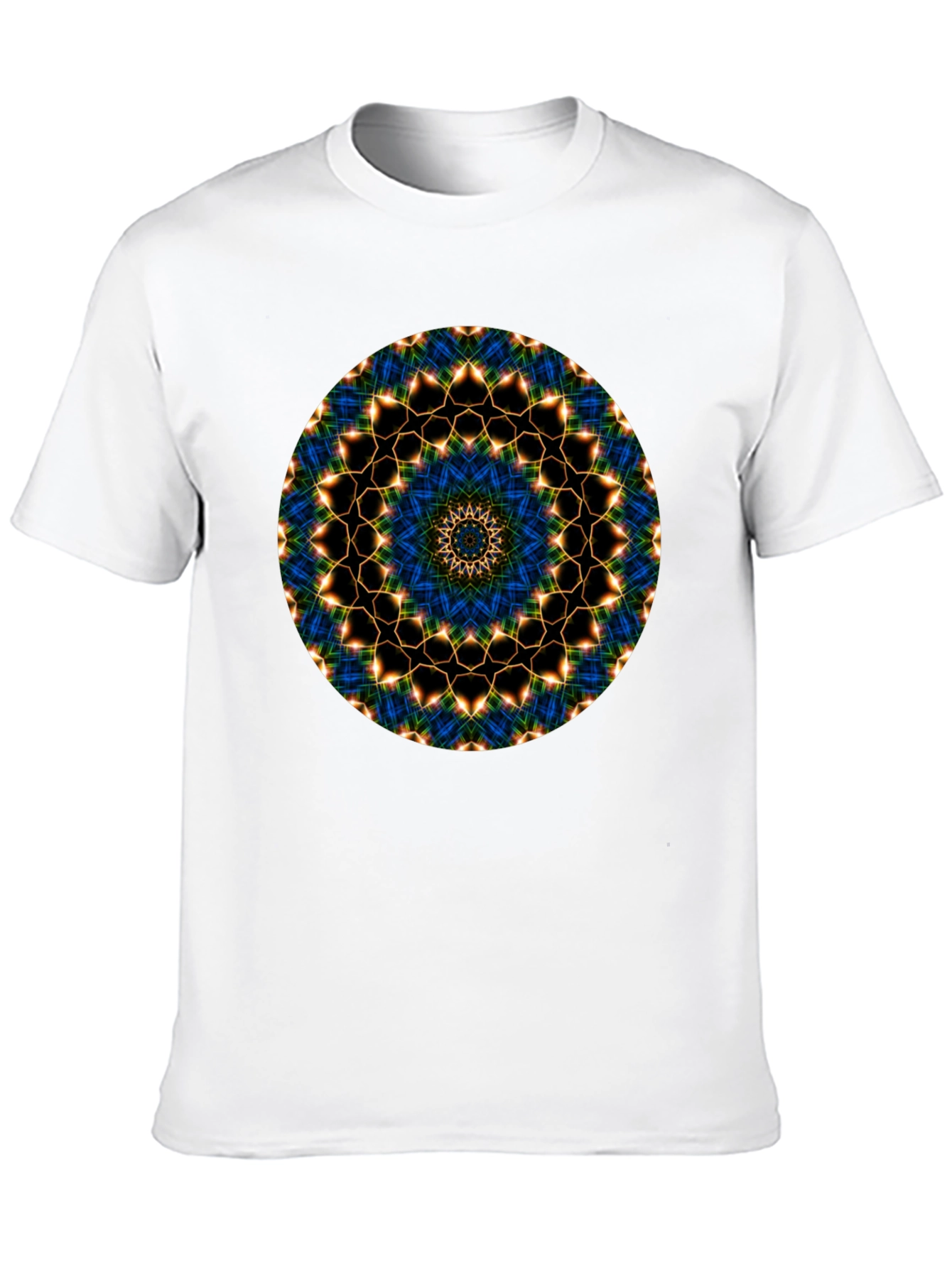 Mandala Graphic Tee - Black Cotton Blend