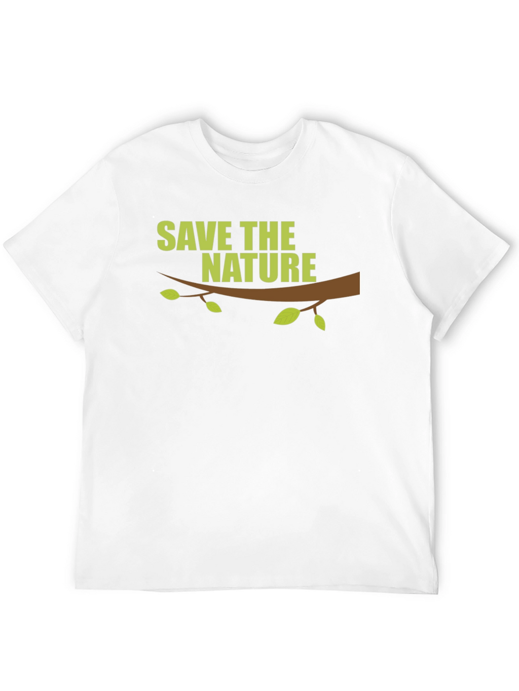 Save the Nature Graphic Print Black T-Shirt
