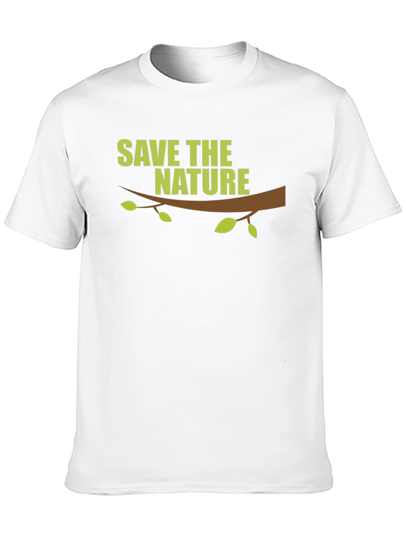 Save the Nature Graphic Print Black T-Shirt