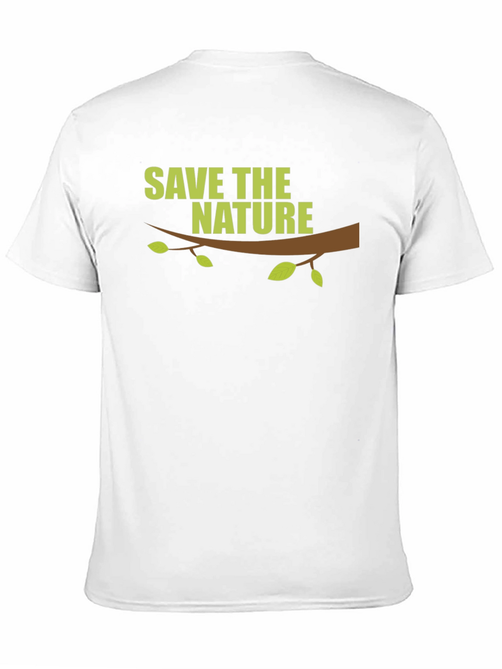Save the Nature Graphic Print Black T-Shirt