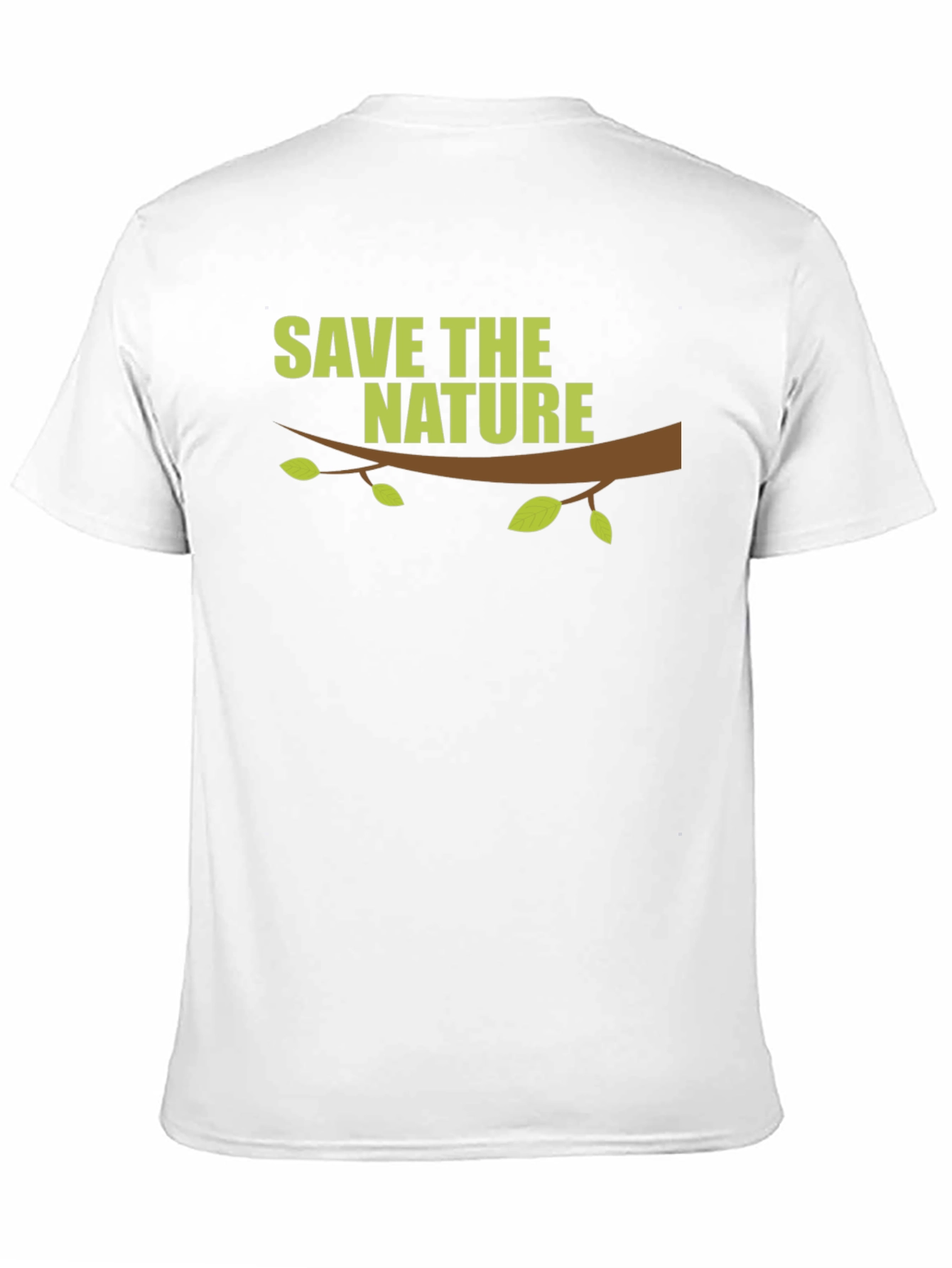 Save the Nature Graphic Print Black T-Shirt