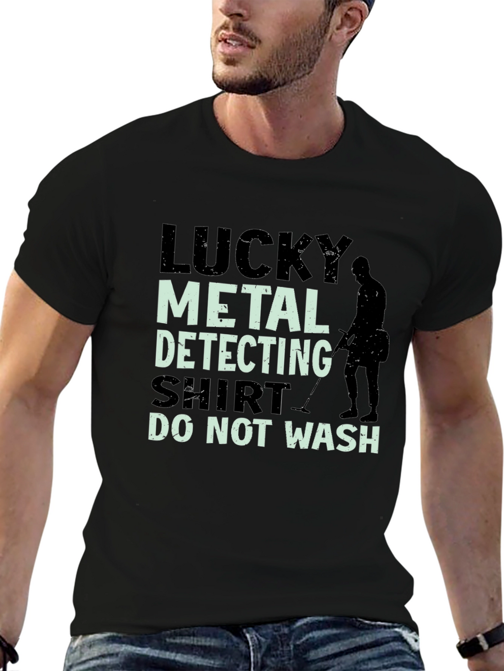 Lucky Metal Detecting Shirt - Funny Detectorist Tee