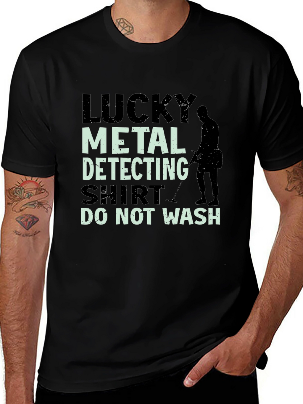 Lucky Metal Detecting Shirt - Funny Detectorist Tee