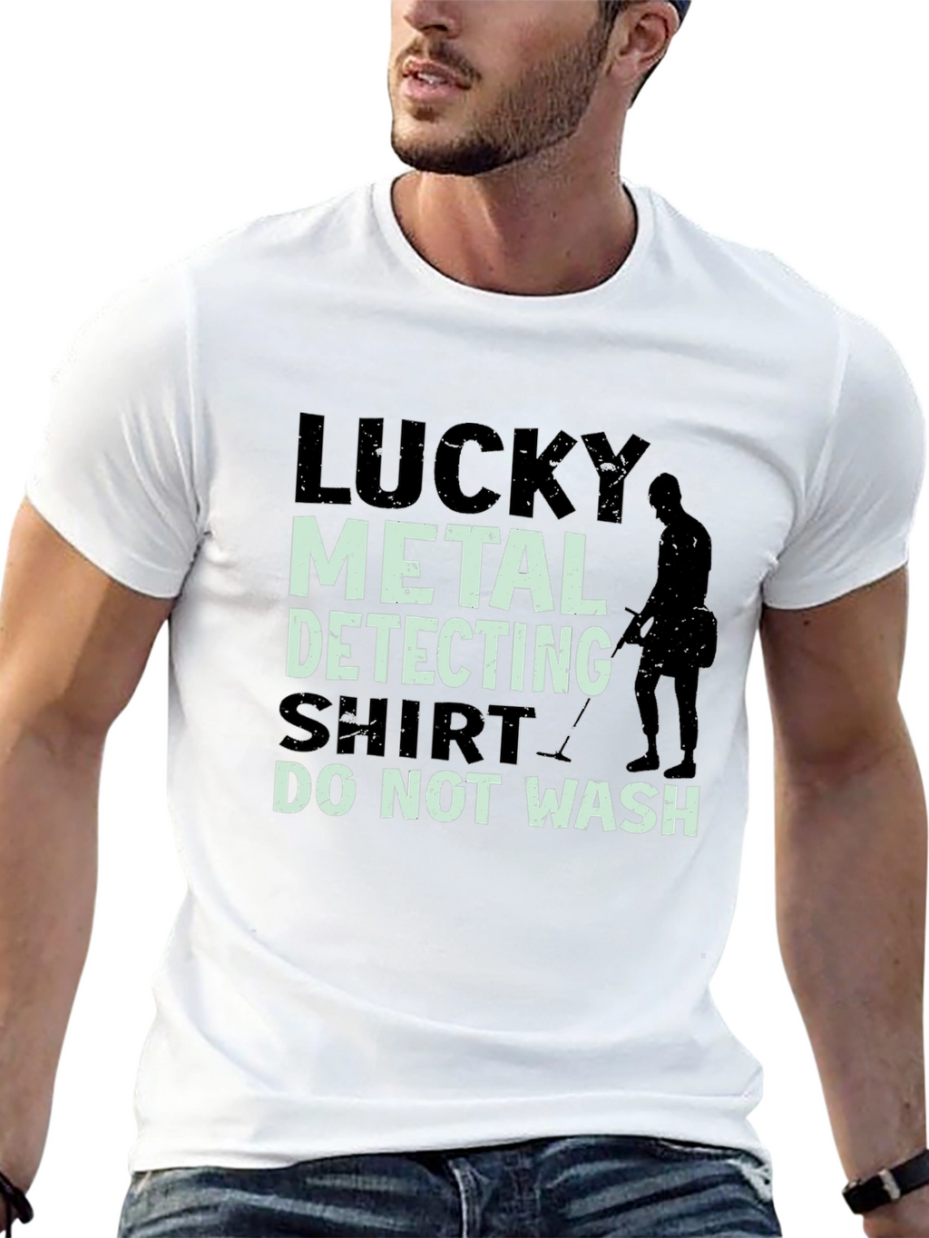 Lucky Metal Detecting Shirt - Funny Detectorist Tee