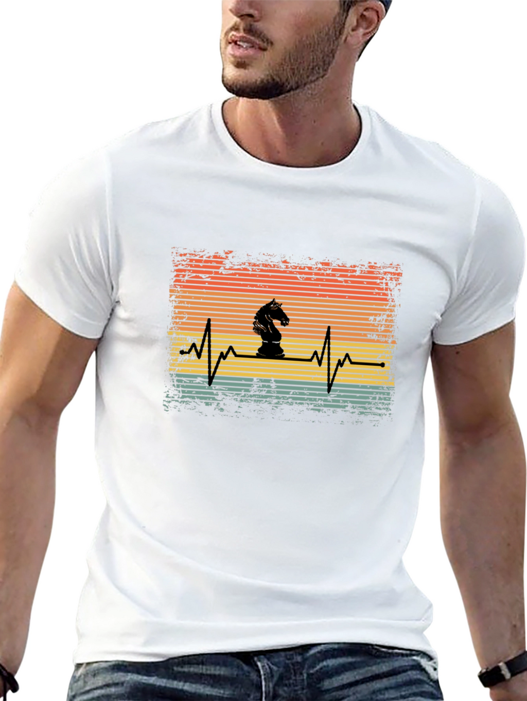 Chess Knight Heartbeat T-Shirt