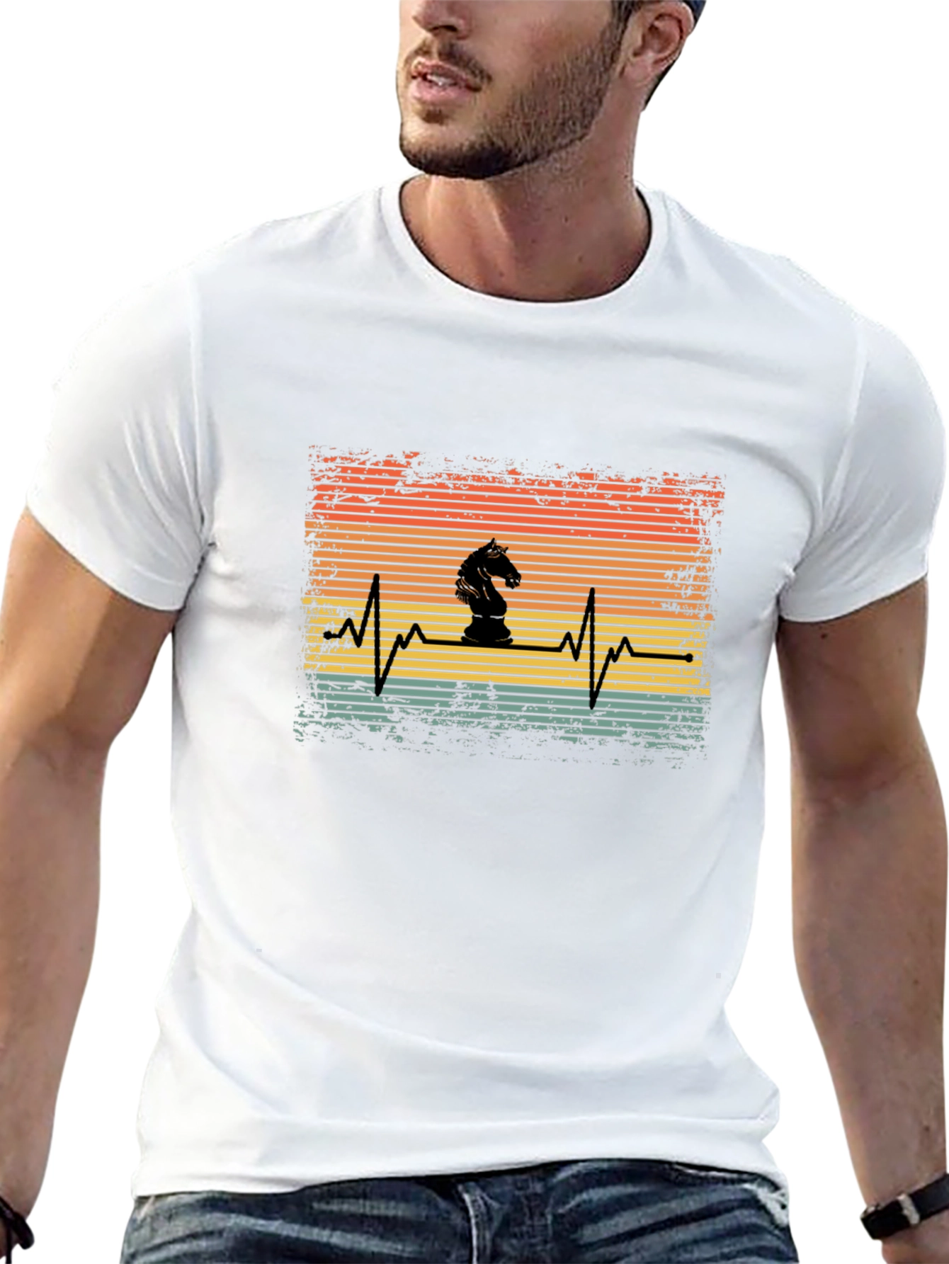 Chess Knight Heartbeat T-Shirt