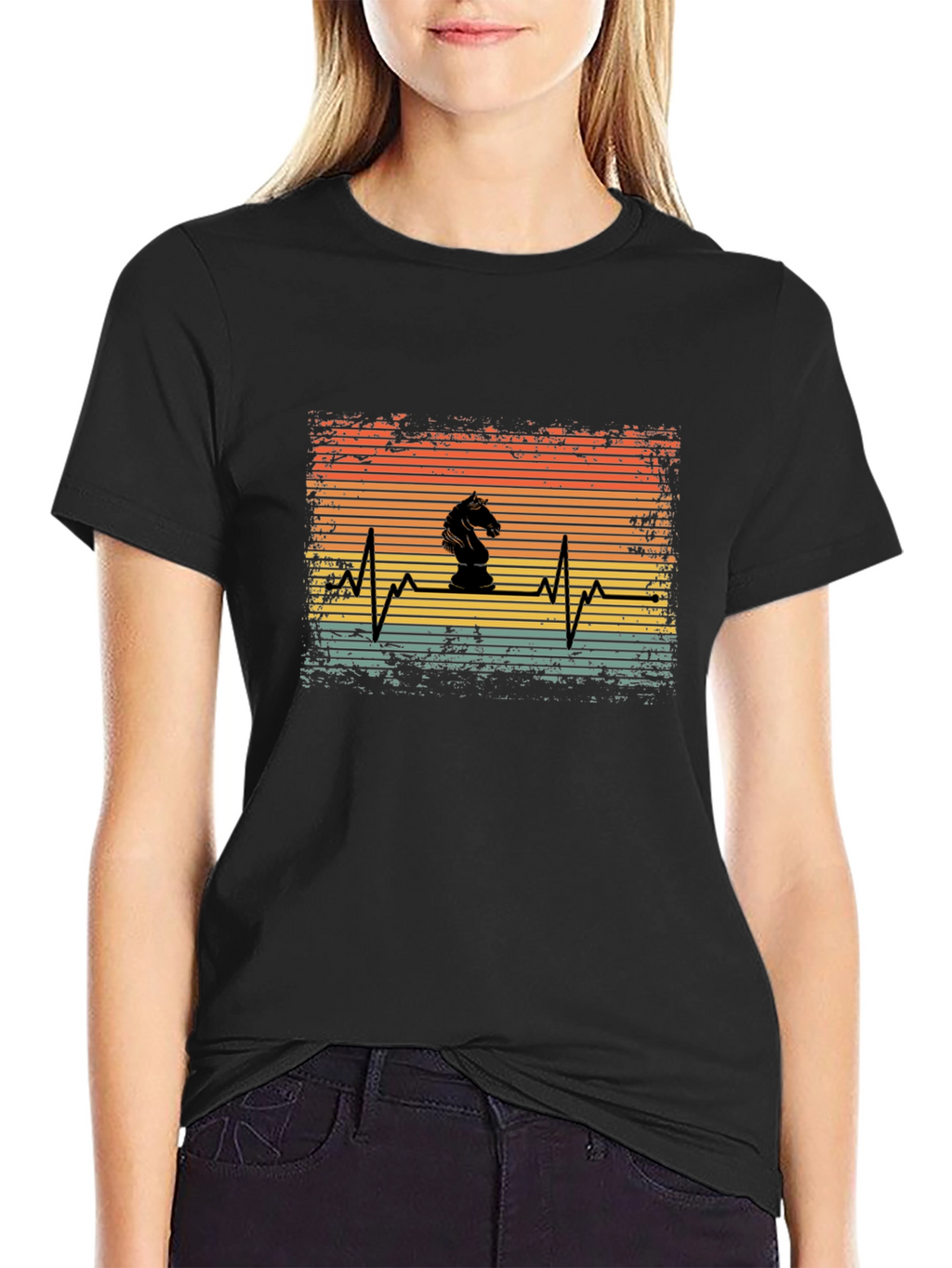 Chess Knight Heartbeat T-Shirt
