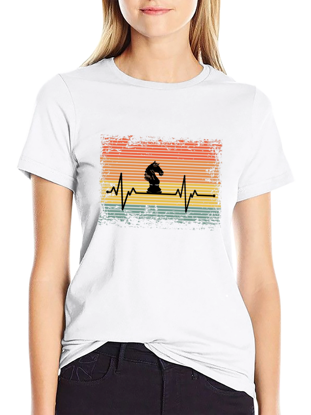 Chess Knight Heartbeat T-Shirt