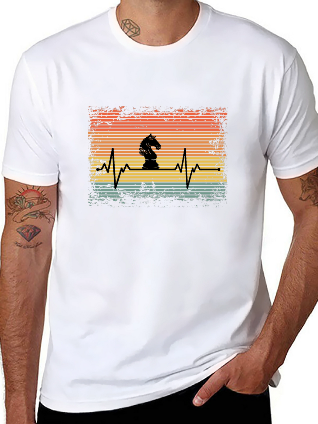Chess Knight Heartbeat T-Shirt