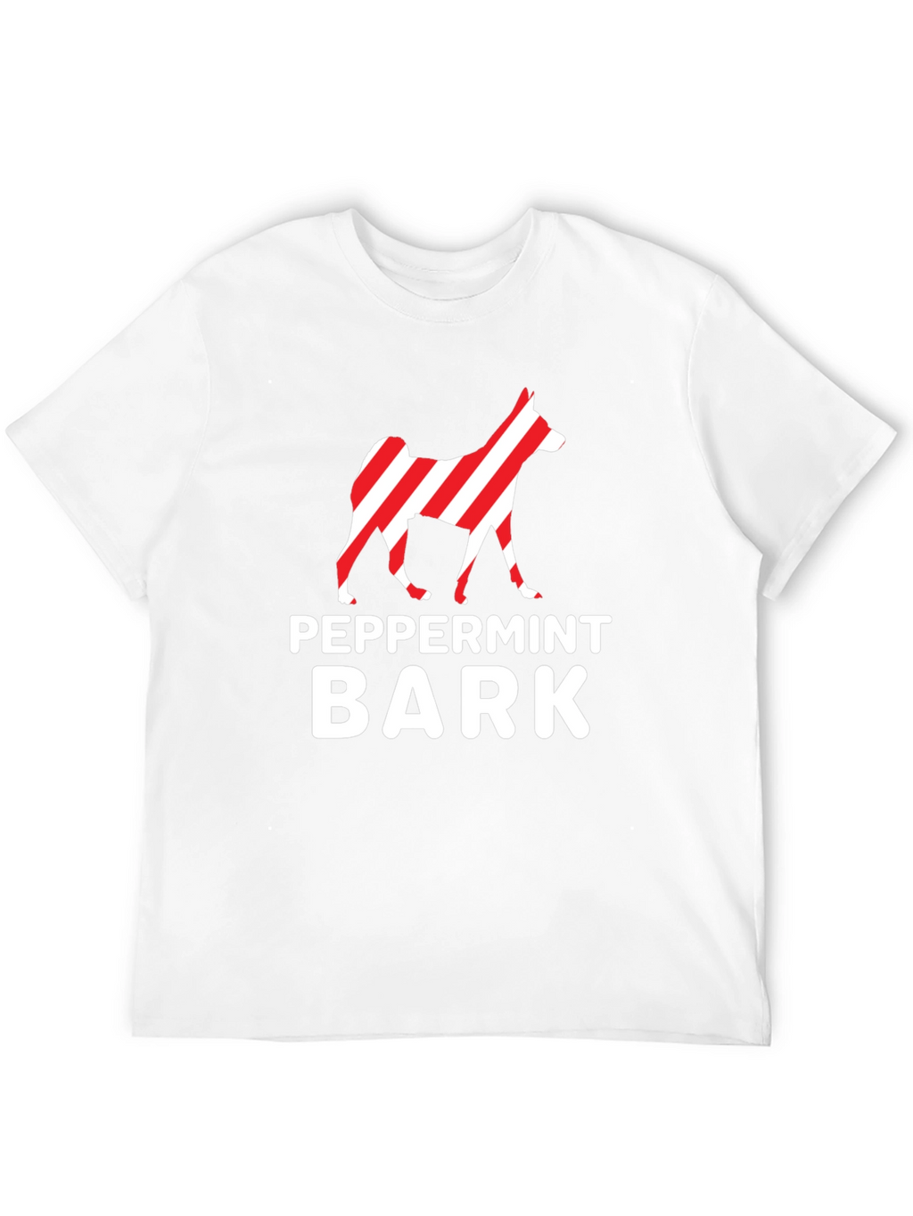 Peppermint Bark Dog Graphic Tee - Black