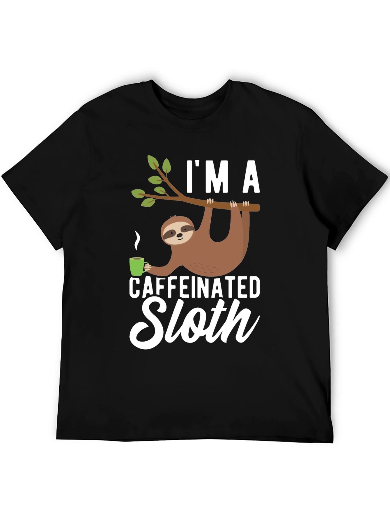 Caffeinated Sloth T-Shirt - Funny Graphic Tee
