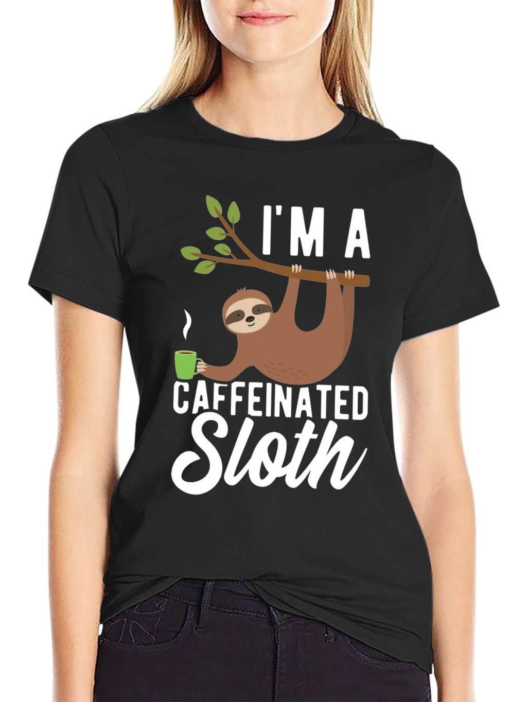 Caffeinated Sloth T-Shirt - Funny Graphic Tee