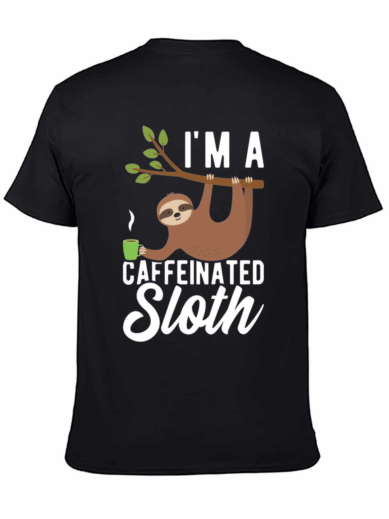 Caffeinated Sloth T-Shirt - Funny Graphic Tee