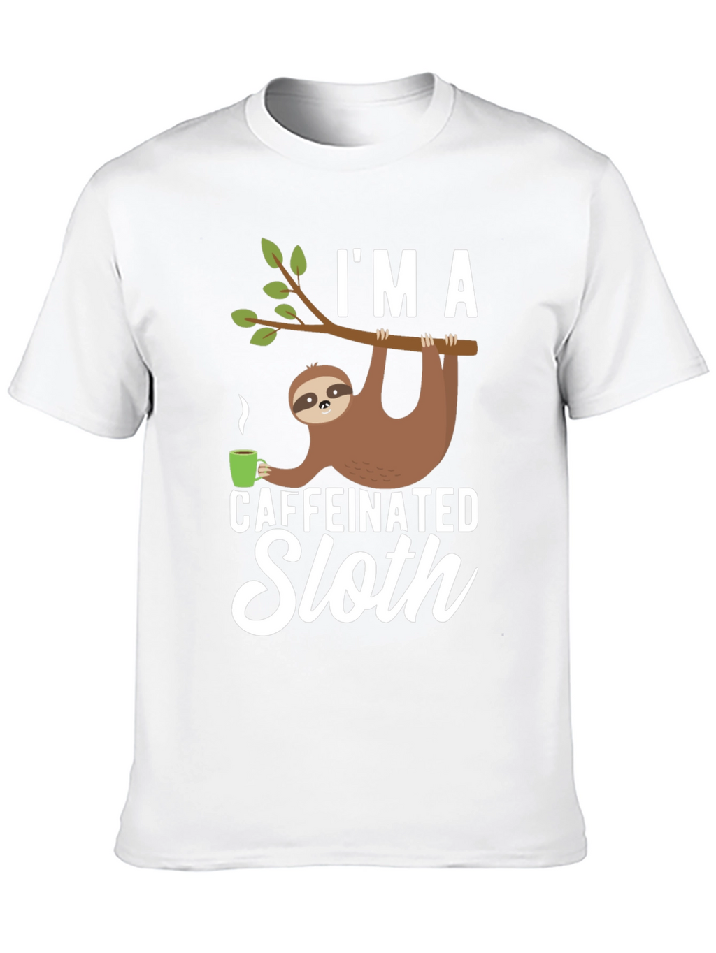 Caffeinated Sloth T-Shirt - Funny Graphic Tee