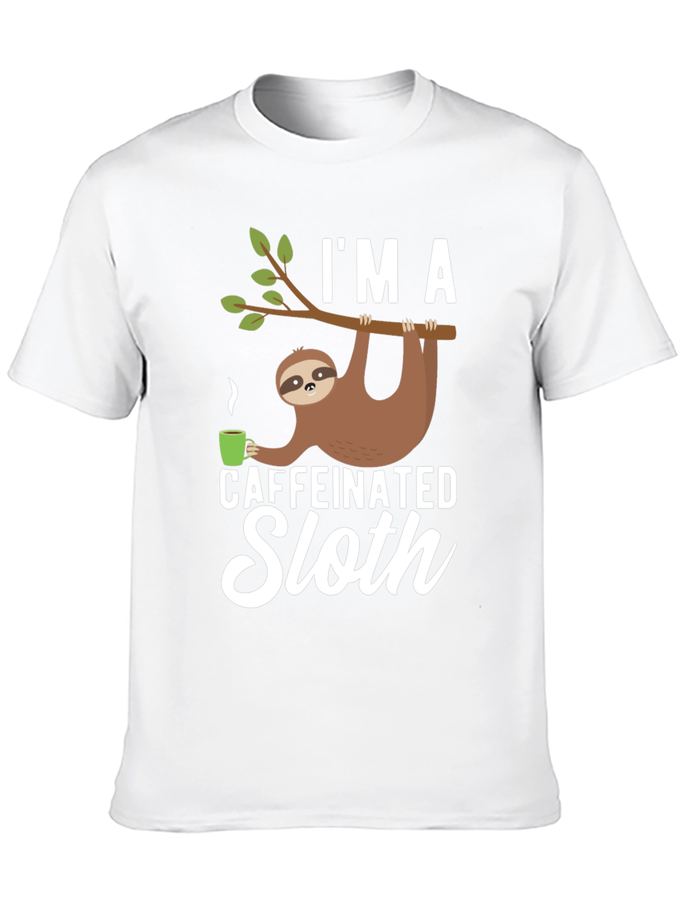 Caffeinated Sloth T-Shirt - Funny Graphic Tee