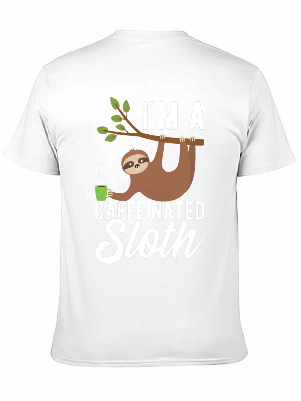 Caffeinated Sloth T-Shirt - Funny Graphic Tee