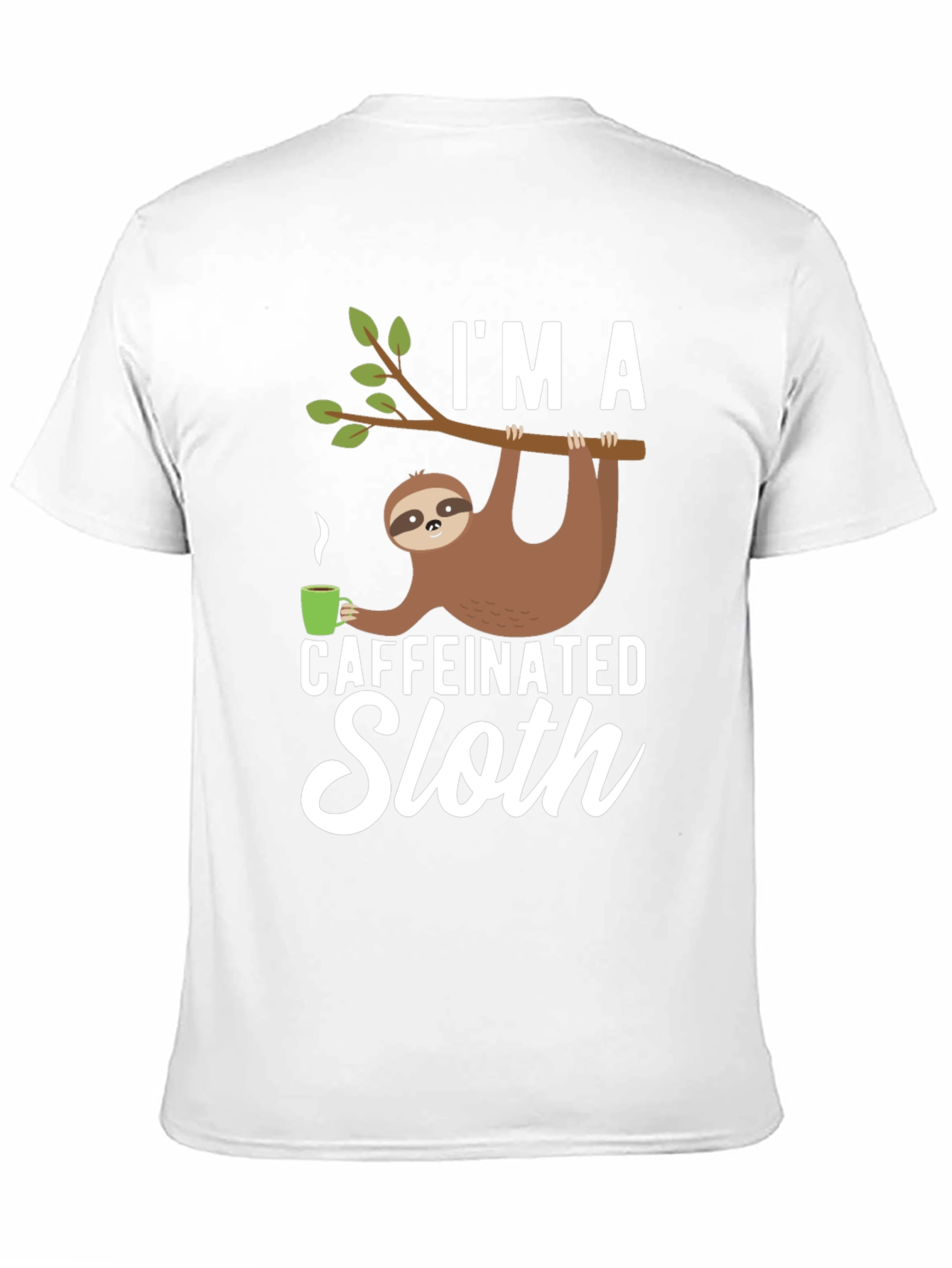 Caffeinated Sloth T-Shirt - Funny Graphic Tee