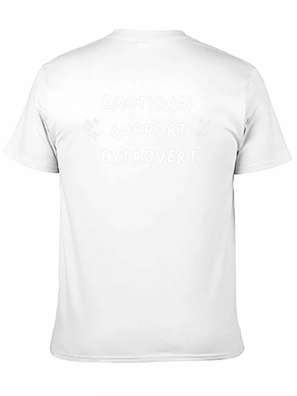 Emotional Support Extrovert Black Graphic Tee