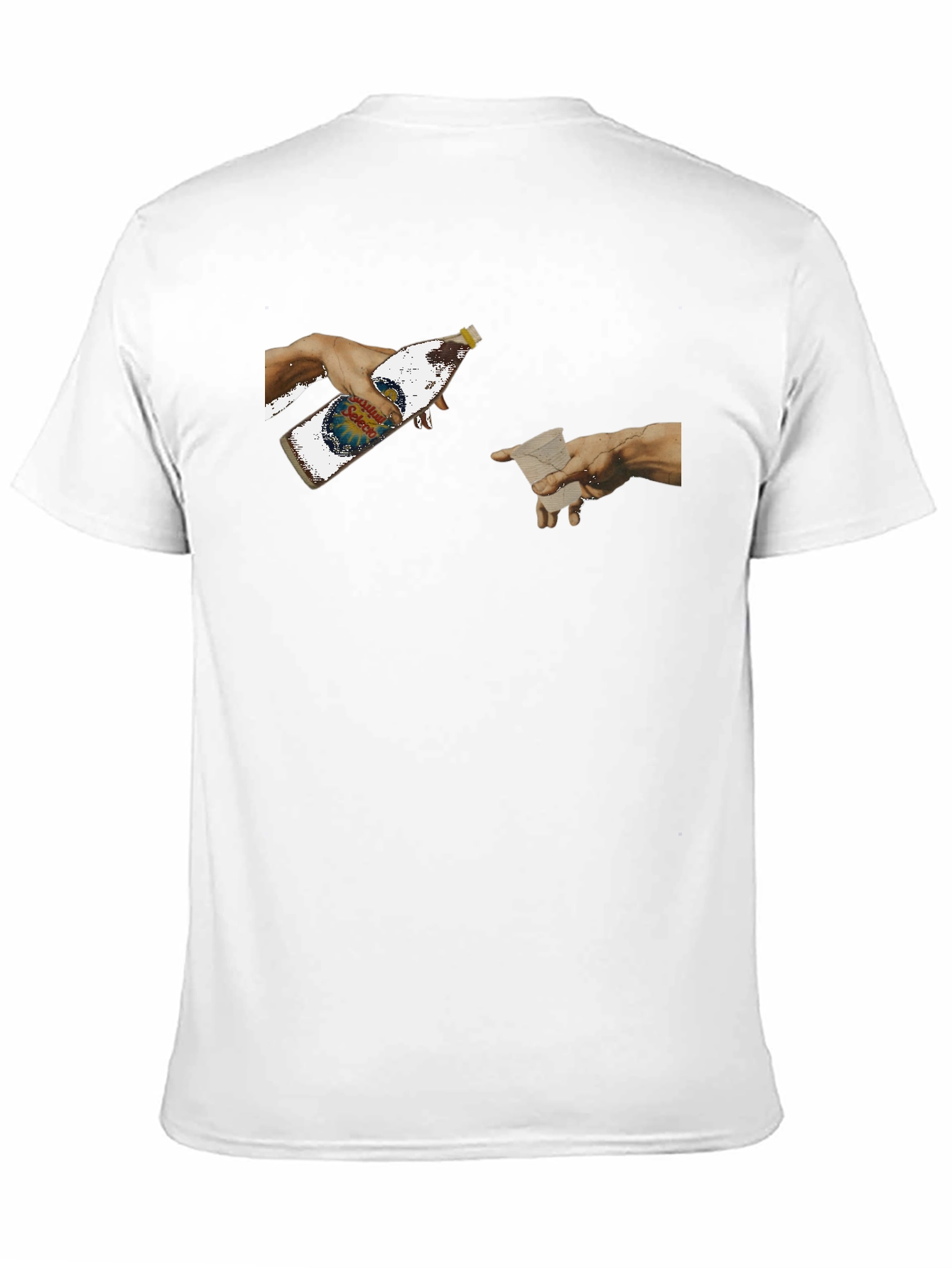 Creation Beer T-Shirt - Funny Michelangelo Art Tee