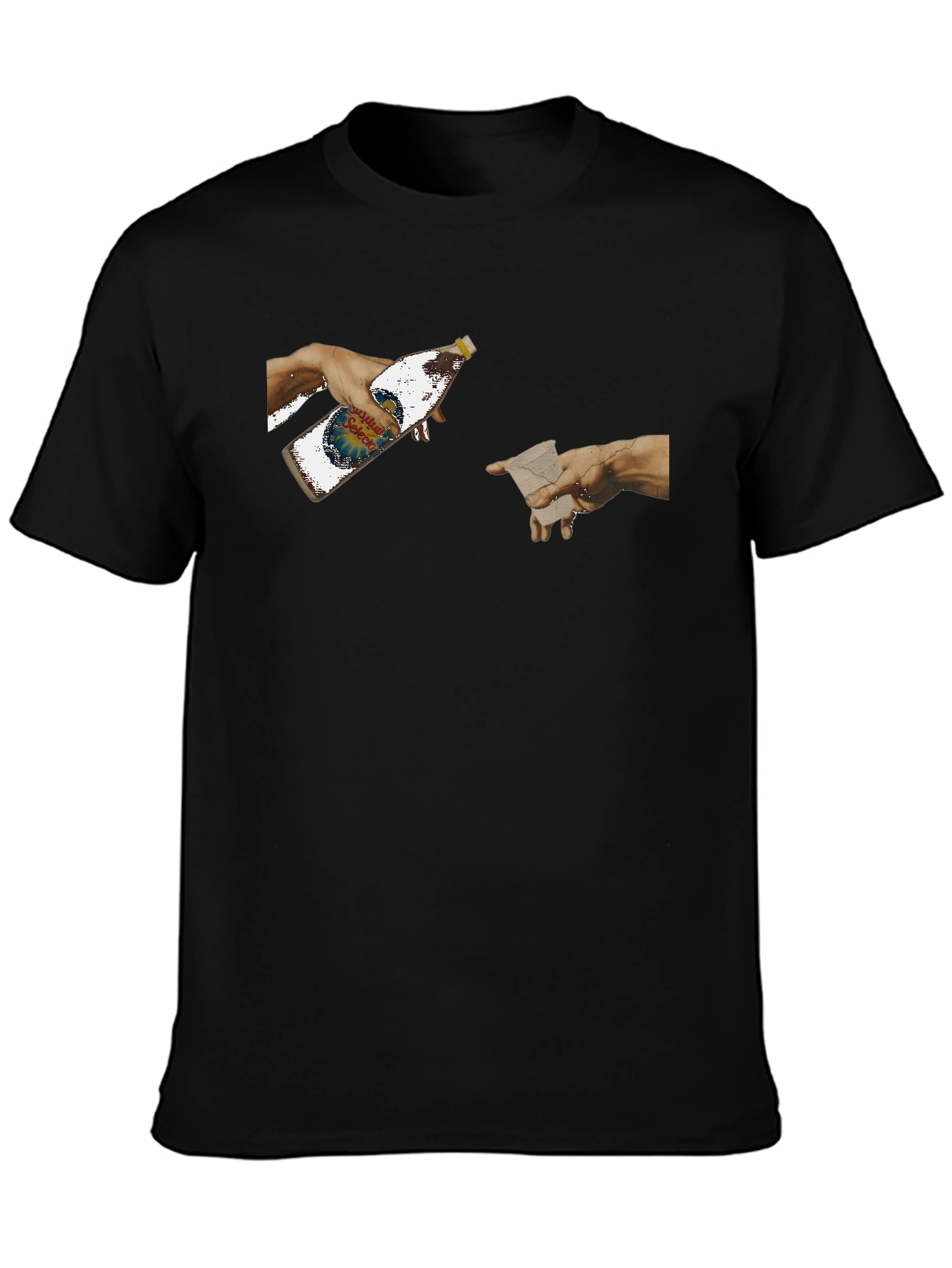 Creation Beer T-Shirt - Funny Michelangelo Art Tee