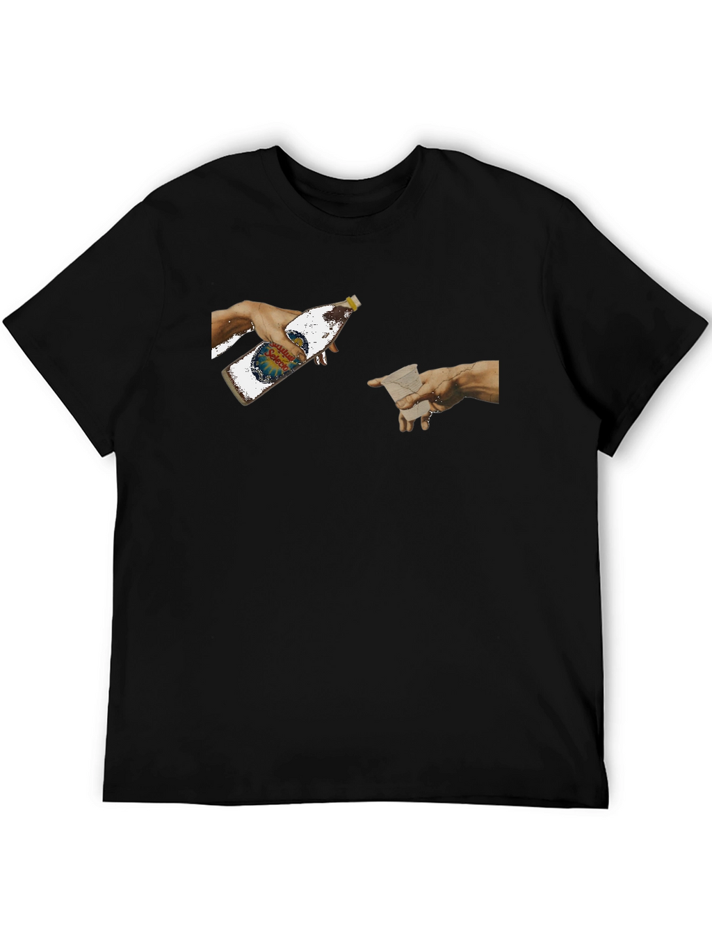 Creation Beer T-Shirt - Funny Michelangelo Art Tee